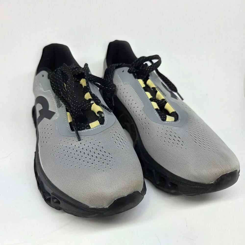 On Cloudmonster Mens Gray Running Shoes Size US 10 EUR 45